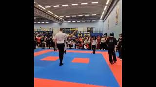 Ashden Davey Bristol Open international 2024 pointfighting [upl. by Karlens]