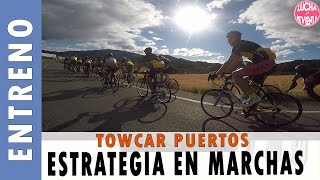 ESTRATEGIA EN MARCHAS CICLOTURISTAS  TOWCAR PUERTOS [upl. by Eiclud]