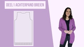 Zo brei je het achterpand van dit vest [upl. by Biddie704]