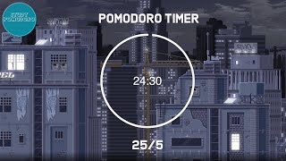 25 minute timer  Lofi  Pomodoro timer  4 x 25 min [upl. by Stockwell]