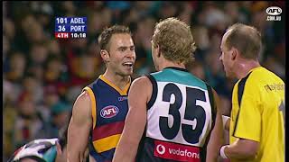 2005 Semi Final Adelaide Crows Vs Port Adelaide Power Showdown 19 Highlights [upl. by Ibbison844]