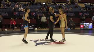 2023 Senior Nationals Kendra Ryan vs Kaelani Shufeldt 50 KG Quarterfinals [upl. by Houston]