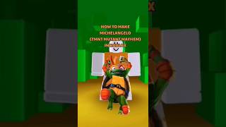 How to make MICHELANGELO from TMNT MUTANT MAYHEM in ROBLOX roblox robloxavatar mikey shorts [upl. by Eednak548]