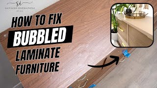 How To FIX Bubbled Laminate Furniture [upl. by Isleen]