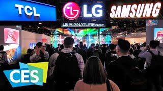 New TVs from CES 2024  Walking Tour [upl. by Stanzel628]