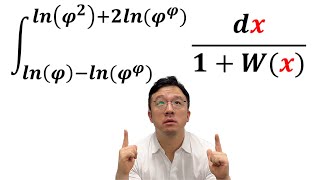 A Tricky Integral with Golden Ratio [upl. by Ahsikcin]