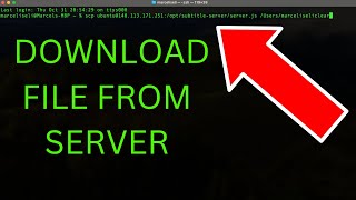 The Easiest Way to Download a File from Server using SSH  SCP Method [upl. by Ioved]