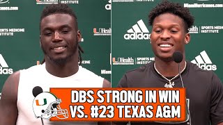 James Williams amp Jaden Davis React to Win Over 23 Texas AampM [upl. by Baudoin]