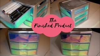 diy holographic storage drawers [upl. by Okihcas]