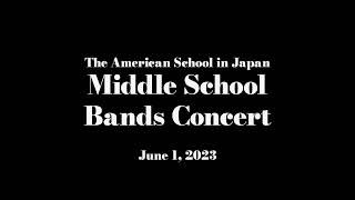 June 1 2023  Middle School Bands Concert [upl. by Lleksah]