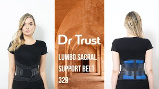 Dr Trust USA Lumbo Sacral Support Lumbar Brace LS Belt 329 [upl. by Skell360]