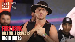 Tyson Fury vs Oleksandr Usyk Grand Arrivals Highlights [upl. by Cordey]