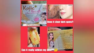 Kojic plus rice milk soap reviewHow to spot original Kojic plus rice milk gluta and aroma oil soap [upl. by Akimat]