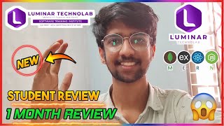 🔥1 month review luminar technolab kochi  mearn stack [upl. by Jakie]