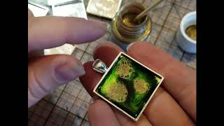 DIY Pebeo Paint Pendants [upl. by Ty]