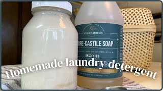 HOMEMADE LAUNDRY DETERGENT  EASY 4 INGREDIENTS  DIY NON TOXIC diylaundry [upl. by Rich]