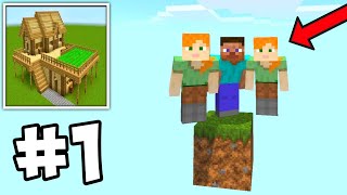 Block Crazy 3d ONE BLOCK Multiplayer Survival Gameplay Part 1  Craft World Block Crazy 3d [upl. by Ydnac134]