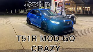 T51r MOD CIVIC TYPE R DRIVE 500HP POV [upl. by Jule]