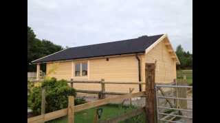 One Bedroom Residential Log Cabin created by Beaverlogcabins UK [upl. by Carley676]