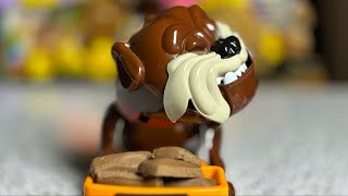 Mad Dog beware dont take his favorite Dove Chocolate ASMR 😀😆 scary dog funnytoy asmr toys [upl. by Refotsirc296]