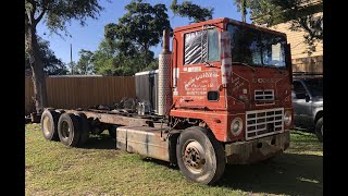 1971 Dodge L1000  Ep 2  Cutting the Car Hauler Assembly Off the BigRig Dodge L1000 Cabover [upl. by Drof678]