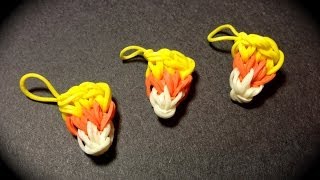 Rainbow Loom Candy Corn Charm [upl. by Shimkus]