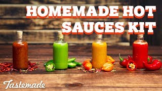 Homemade Hot Sauces Kit I Shop Tastemade [upl. by Hasseman]