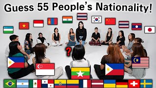 Guess 55 peoples Nationality What country are you FromCompilation [upl. by Tterb]