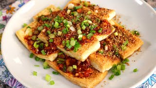 Pan fried tofu with spicy sauce Dububuchimyangnyeomjang 두부부침양념장 [upl. by Mitzl226]