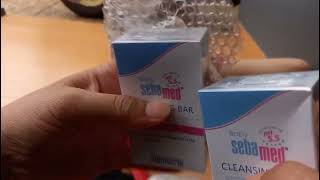 Unboxing SeBaMeD BaBY SoaP FoR SenSiTIVe SkiN babysoap unboxing [upl. by Ahsitan293]