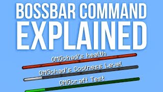 Minecraft Bossbar Command Explained  Snapshot 18w05a [upl. by Anaek25]