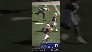 Quintrevion wisner 50 yard touchdown viralvideo ncaafootball texas [upl. by Pammie]