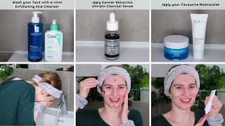 How to use Garnier SkinActive AHA  BHA Charcoal Serum 4 [upl. by Euh]