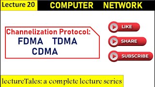 27 Channelization Protocol FDMA TDMA CDMA [upl. by Ganley]