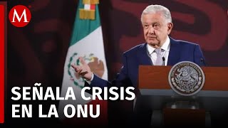 AMLO reprocha lentitud de la Corte Internacional de Justicia en juicio contra Ecuador [upl. by Akenom874]