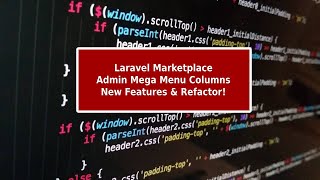 Refactoring amp New Features Mega Menu Column Builder  Work in Progress 🚀 [upl. by Nivrac373]