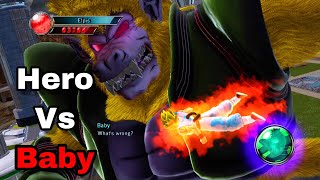 Heros New Power Vs Great Ape Baby The FIRE Is Too Strong Ultimate Tenkaichi [upl. by Ajiat665]