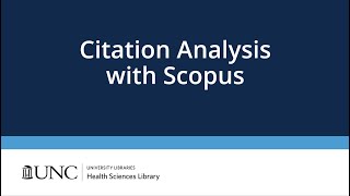 Citation Analysis using Scopus [upl. by Leahey54]