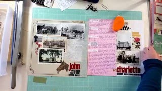 Scrapbooking GreatGreat Grandparents John quotJackquot Henry Grieve Harvey NB Canada [upl. by Assilak]