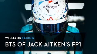 Jack Aitken makes his FP1 debut  Williams Racing [upl. by Ursula]