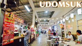 🇹🇭4K｜Udomsuk Walk KhumYim market ตลาดคุณยิ้ม  อุดมสุข｜Bangkok [upl. by Nylsoj]