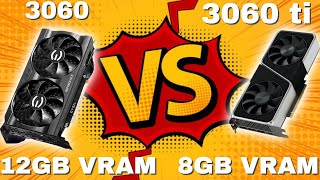 Nvidia RTX 3060 12GB VRAM vs RTX 3060 ti 8GB VRAM Which to BUY [upl. by Cooke]