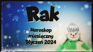 Rak♋ Horoskop miesięczny Styczeń 2024💙quotZgoda na zmianyquot💕 [upl. by Lyssa]