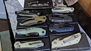 Lets check out a bunch of ef knives eafengrow knives one of the best affordable budget edcs [upl. by Rodoeht]