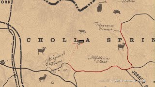 Red Dead Redemption 2 Cougar location Cholla Springs [upl. by Aitrop]