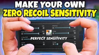 How to make your own Sensitivity  Best Zero Recoil Sensitivity for BGMI  Sensitivity Settings Code [upl. by Lynna625]