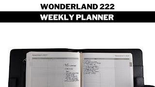 A review of the Wonderland 222 Weekly Planner [upl. by Iaoh]