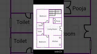 2440 2bhk house planCharikanasuhouseplan housedesign houseengineeringdrawing [upl. by Portie]