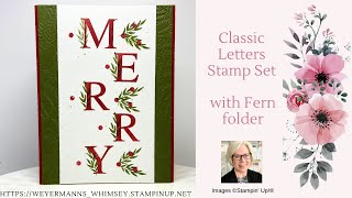 Classic Letters stamp set card idea 2 Stampin’ Up [upl. by Ainedrag395]