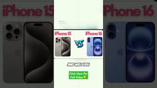 iPhone 15 vs iPhone 16  Should you Upgrade shortsfeed iPhone16 iPhone15 [upl. by Aneloj]